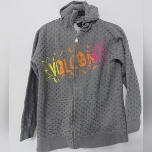 VOLCOM sweater zip up small euc
